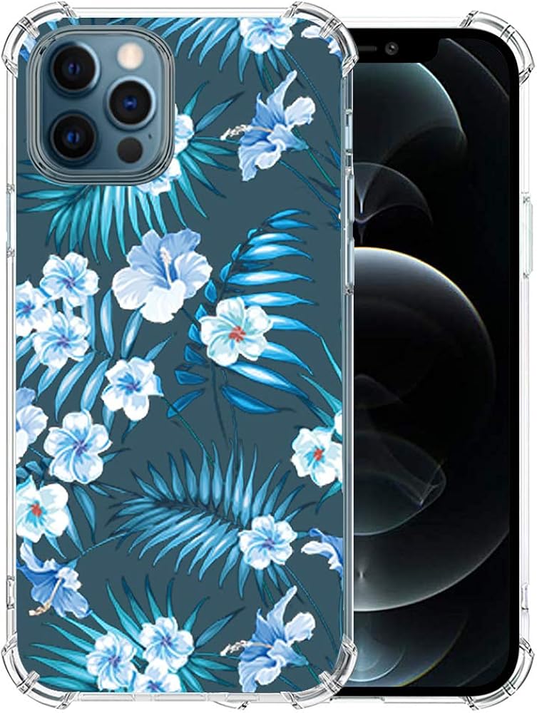 CrystalCleariPhone12ProCase/Flowers iPhone 12 Pro Case, Floral