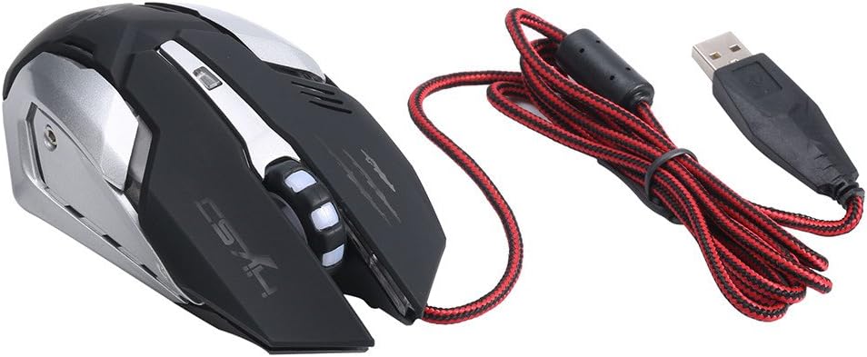 Adjustable 7 Buttons Optical USB Wired Gaming Game Mouse for PC Laptop Play Game