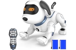 HBUDS Robot Dog Toys for Kids, Remote Control Stunt Programmable Robot Puppy Toy Dog Interactive with Commands Sing, Dance, Bark, Walk Electronic Pet Dog for Boys Girls Gifts