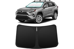 INSAUTO Foldable Windshield Sun Shade for Toyota RAV4 RAV-4 2019-2025, Heat & UV Protection Car Sunshade with Storage Bag, Keep Interior Cool & Easy Installation