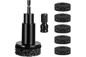 Wheel Hub Cleaning Tool Kit,Hub Cleaner Resurfacing Kit Includes 5 Pads,Quick Rust Removal for Lug Studs and Rotors,Fits Powe