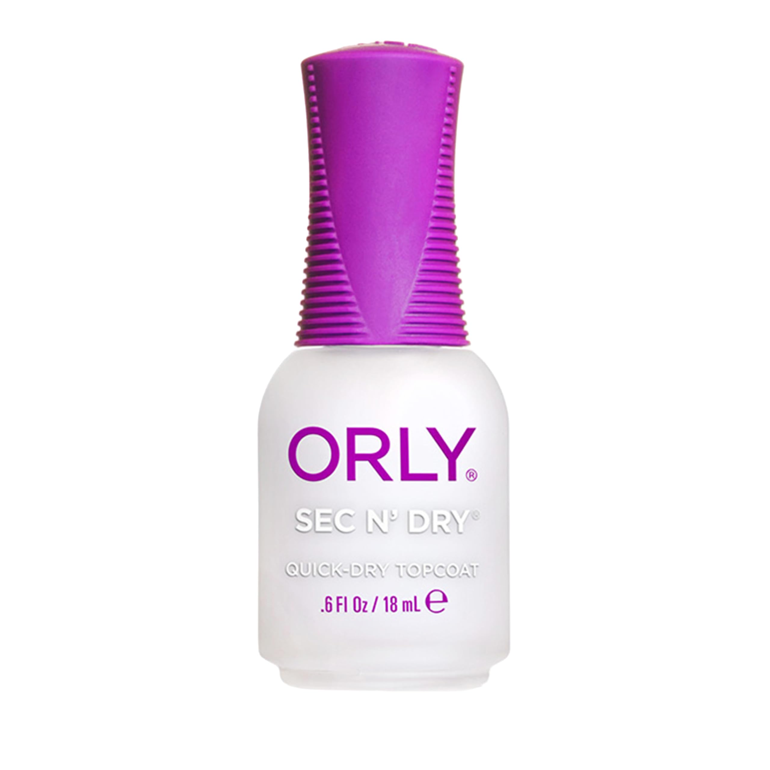ORLY Sec 'N Dry Quick-Dry Topcoat | Fast-Drying Formula | Long-Lasting Shine, Smudge-Free Finish | Chip Resistant, and Smooth Application for Salon-Quality Nails at Home (18ML)