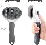 YETEE Cat Dog Brush Self Cleaning Grooming Tool Grey view 6