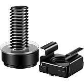 Deohsyly Rack 41Pcs M6 x 20mm Mount Cage Nuts, Screws and Washers for Rack Mount Server Cabinet, Rack Mount Server Shelves, Routers, Rack Mount Screws and Square Insert Nuts