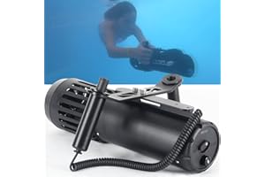 DS DCCMS DCCMS Underwater Scooter, Thumb-Control SeaScooter with Action Camera Mount, Suitable for Surfing, Scuba Diving & Snorkeling, Portable & Powerful Water Scooter for Both Adult & Kids