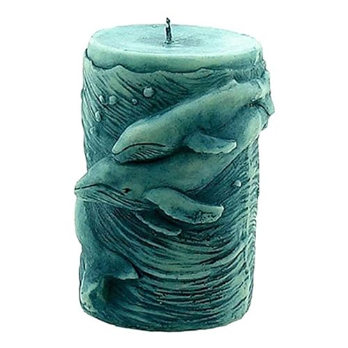 Dolphin Design Decorated Candle Wax Silicone Mold 3D Silicone