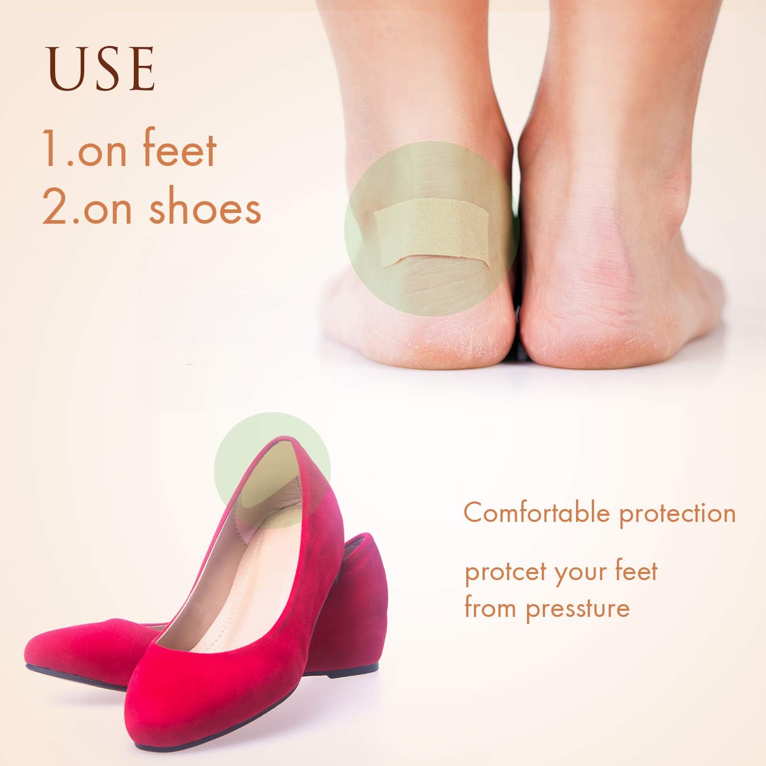 Chuangdi 264 Pieces Moleskin Tape Flannel Adhesive Pads Moleskin for Feet Fabric Padding Variety 24 Sheets, 11 Pieces Various Shapes Each Sheet: Health & Personal Care