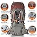 MOUNTAINTOP 80L Internal Frame Hiking Backpack for Man & Women Backpacking with Rain Cover