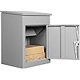Durabox Package Drop Box for Secure Parcel and Mail Delivery, for Small and Medium Sized Packages (Grey)