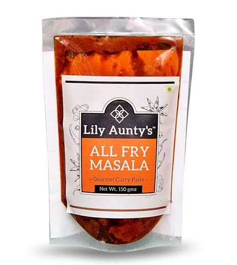 Lily Auntys All Fry Masala-150gm Gourmet Curry Paste (Fish, Chicken, Mutton, Prawns, Veg Fry and Curry Dishes)
