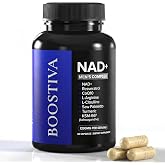 Boostiva Liposomal NAD+ Supplement for Men &ndash; NAD Resveratrol Supplement with CoQ10, L-Carnitine, Ashwagandha, Maca &amp; Zinc, Supports Energy, Focus, Stamina &amp; Daily Men&rsquo;s Vitality - 60 Capsules