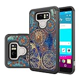 LG G6 Case, LG G6 Plus Case, LEEGU [Shock Absorption] Dual Layer Heavy Duty Protective Silicone Plastic Cover Case for LG G6 / LG G6 Plus (2017) - Gear Wheel