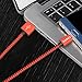 Onite USB Type C Durable Braided Charging Sync Data Cable for Samsung Galaxy S8 S8+, Moto Z, LG V20 G5 G6, Google Nexus 5X 6P, Pixel XL, Red-Black