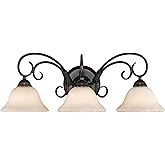Golden Lighting Homestead 3-Light Vanity in Rubbed Bronze