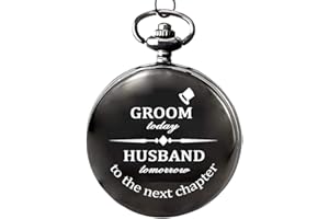 Udaney Groom Engraved Pocket Watch from Bride -Wedding Gifts