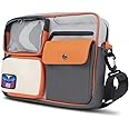 GeekShare Multifunctional Switch/OLED Travel Carrying Case-Color Contrast Vintage Messenger Bag Compatible with Switch-Portable Storage Bag