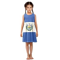 Aflyko Sleeveless Dress Flag of El Salvador Summer
