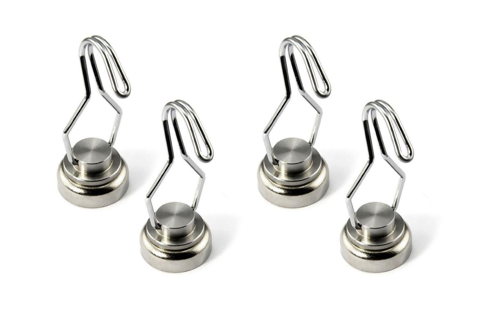 4 Pack Heavy Duty Hooks 30lb Powerful Neodymium Refrigerator