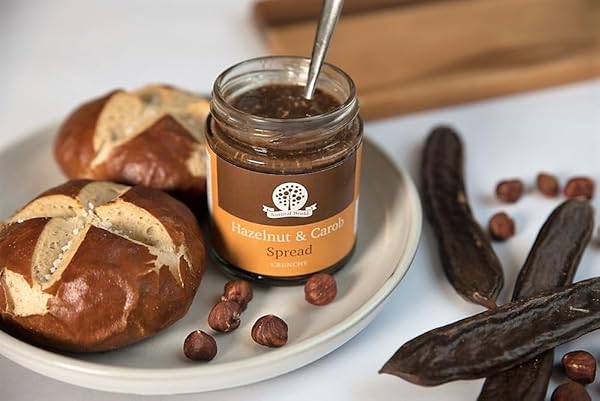 NUTURAL WORLD – CRUNCHY HAZELNUT AND CAROB SPREAD 6 OZ (170G)
