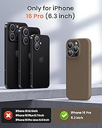 OuXul Designed for iPhone 16 Pro Case,Shockproof