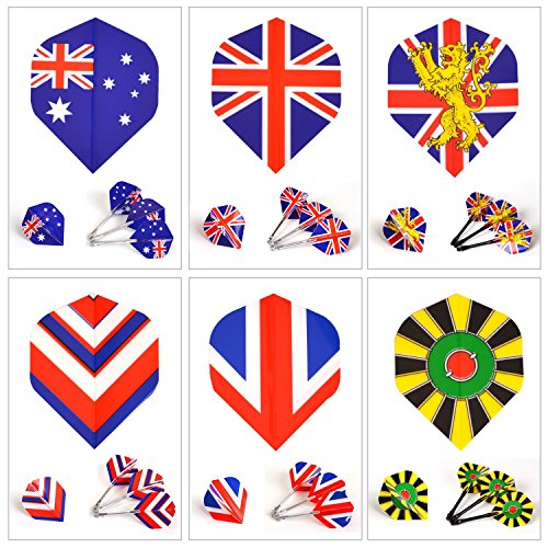 image for WIN.MAX WINMAX Dart Flights 30 Sets (90 Pcs) Standard Shape National F