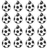 SUNNYCLUE 80Pcs Silicone Soccer Charm Sport Focal Charms Bulk Soft Rubber Sports Balls Themed Big Five Football Leagues in Europe Pendants for Jewelry Making Necklace Keychain DIY Craft Accessories