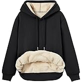 Trendy Queen Women's Winter Fleece Sherpa Lined Hoodie Casual Warm Pullover Hooded Sweatshirt