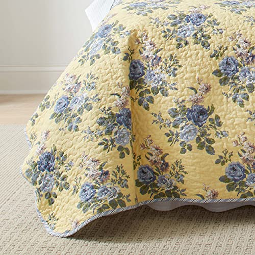Laura Ashley Home Linley Collection Quilt Set100 Cotton, Reversible