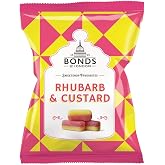Original Bonds London Rhubarb &amp; Custard Bag Sugar Coated Rhubarb &amp; Vanilla Flavored Boiled Sweets Imported From The UK The Best Of British Candy