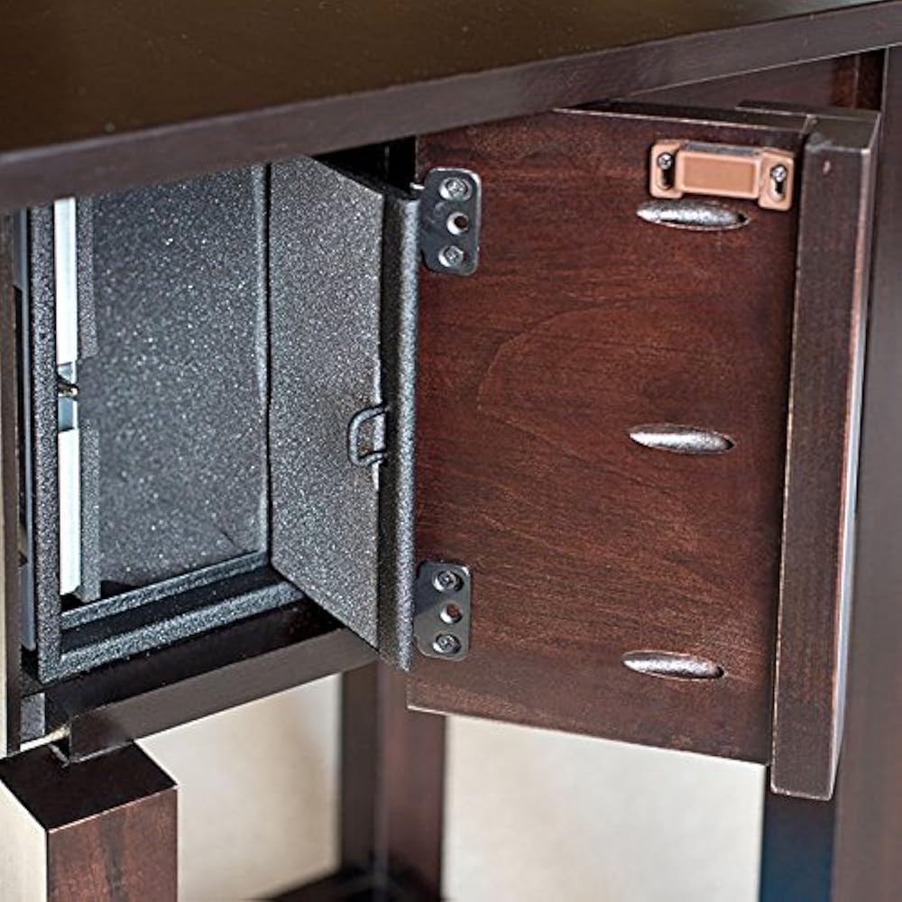 Amazon Com Man Tables Home Defense Night Stand With Hidden Firearm Safe Clothing