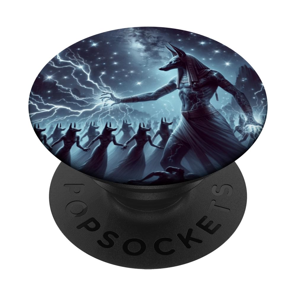 Fantasy Anubis Magic Egyptian Folklore Mythology Novelty PopSockets Swappable PopGrip