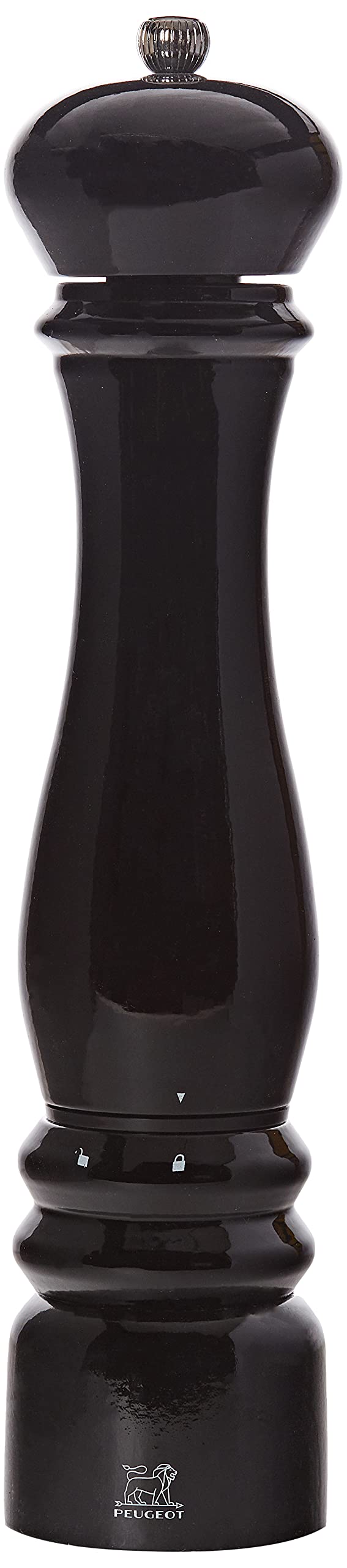 Peugeot 36249 Paris Pepper Mill, Wood, Black Lacquered Finish
