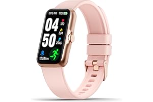 JYUAJOI Fitness Tracker with 24/7 Continuous Heart Rate, Blood Oxygen Monitor, Smart Watch with Sleep Monitor, IP68 Waterproof Activity Tracker Step Counter for Women Men