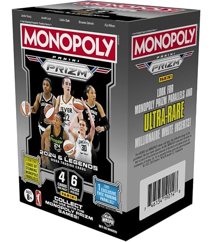 2024 Panini Prizm Monopoly WNBA Basketball Sealed Blaster Box : Collectibles & Fine Art