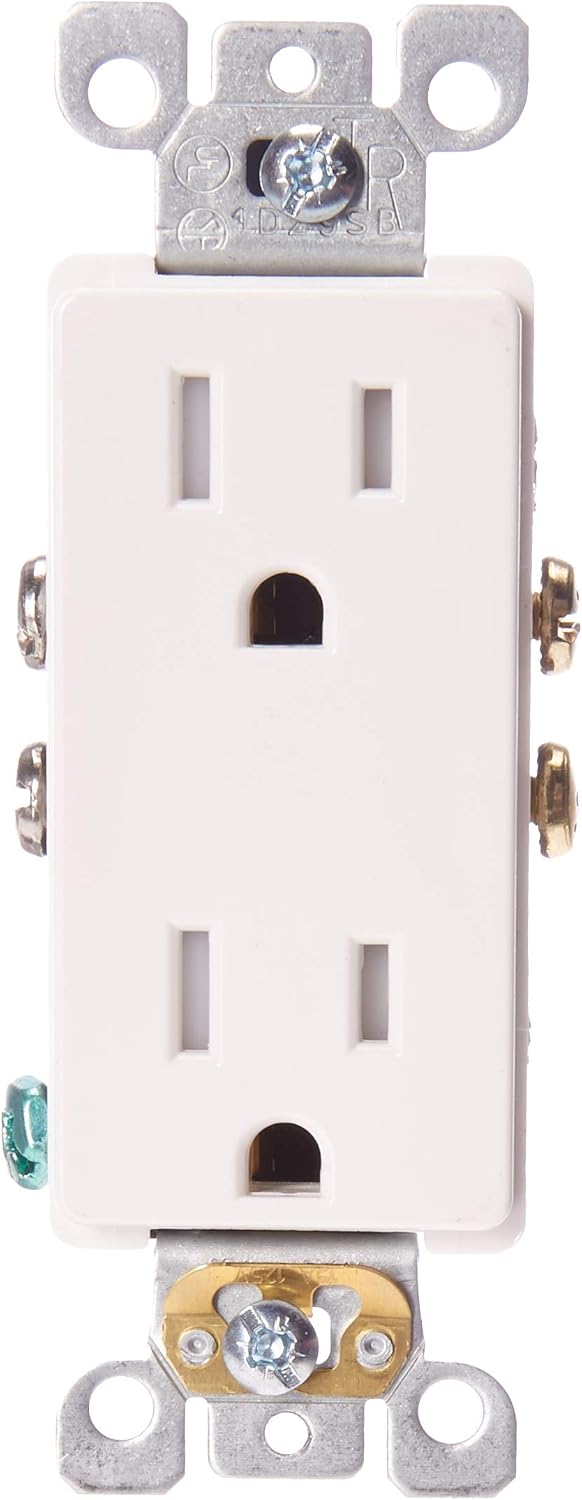 Leviton T5325-SW, Self Grounding, White - Electric Plugs - 