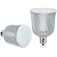 Sengled Pulse Dimmable LED Light Bulb with a Built-In Wireless Bluetooth JBL Speaker, Master + Satellite (Pair), Pewter