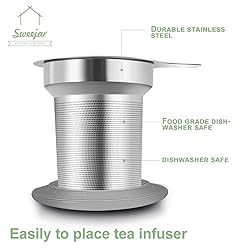Sweejar Porcelain Tea Mug with Infuser and