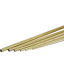 Slide Fit Brass Tubes - 4mm, 5mm, 6mm Diameter (12 Inch Long) | Model Making, Hobby & Engineering Tubes | SFT10-405495