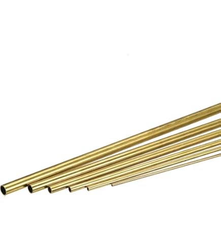 3/16 Inch Brass Round Rods - 3-Pack 14 Inch Length Lathe Bar Stock For DIY Projects