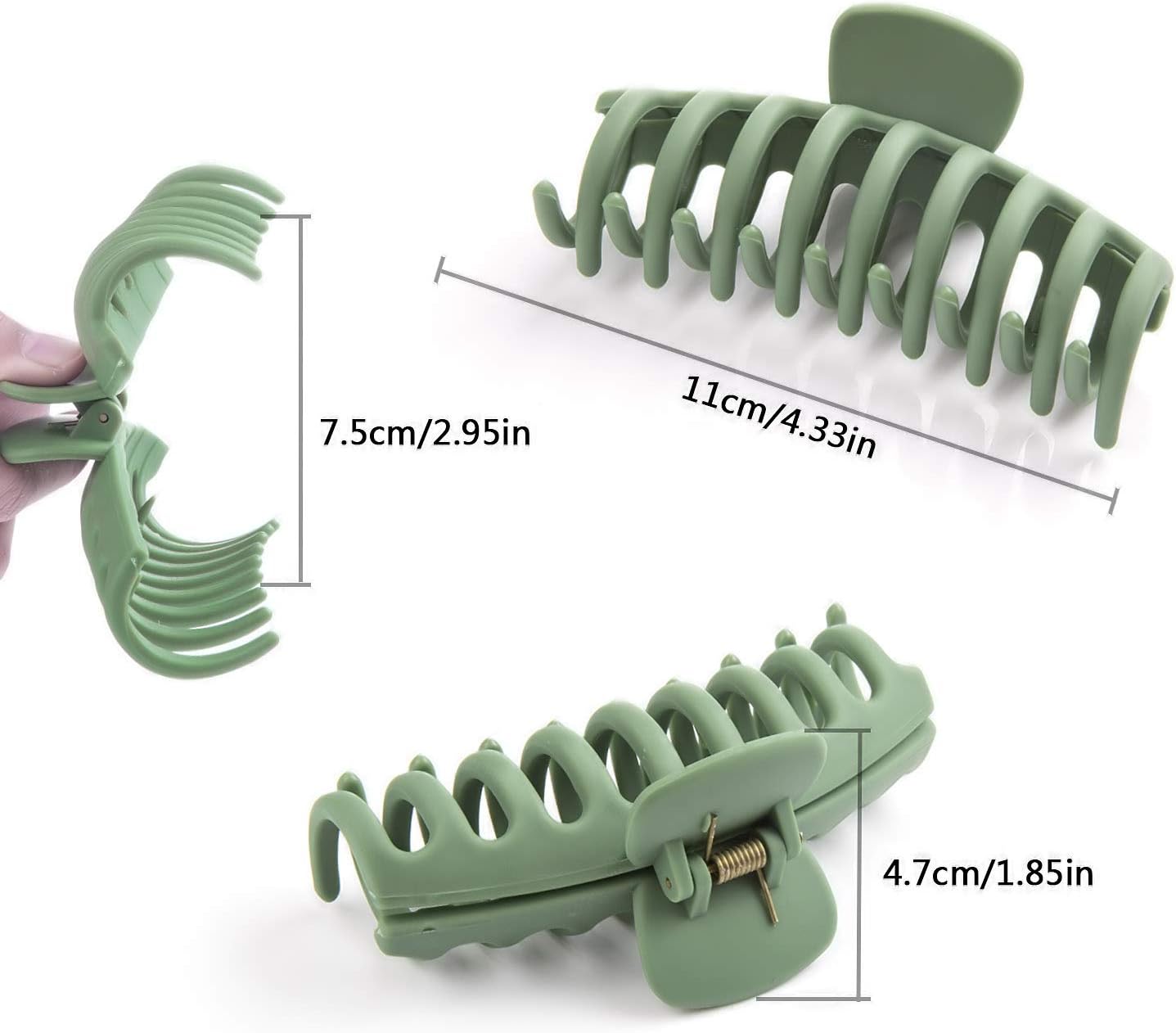 Plastic Hair Claw Clips,Comius Sharp 4 Pieces Women Thick Hair Claw Clamps,Hair Clips - Image 5
