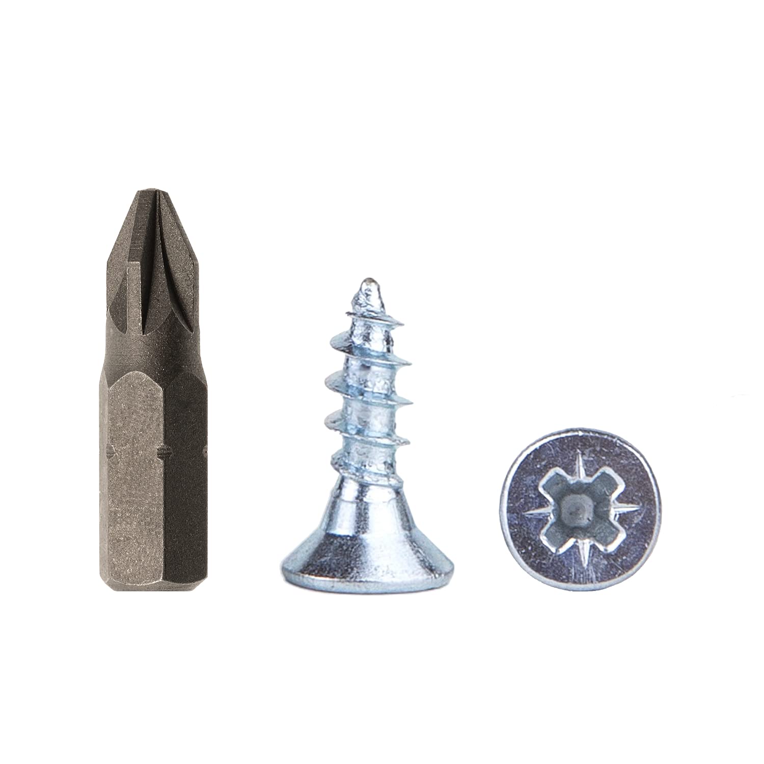 (Pack of 400 pcs) Zinc Plated Steel 4.0 x 12 mm Wood Screws, Chipboard Screws, Universal Pozi-Drive Screw, PZ Fully Threaded, Countersunk Head (400, 4.0 x 12 mm)