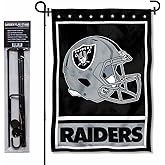 Las Vegas Raiders Helmet Garden Flag and Flagpole Mount