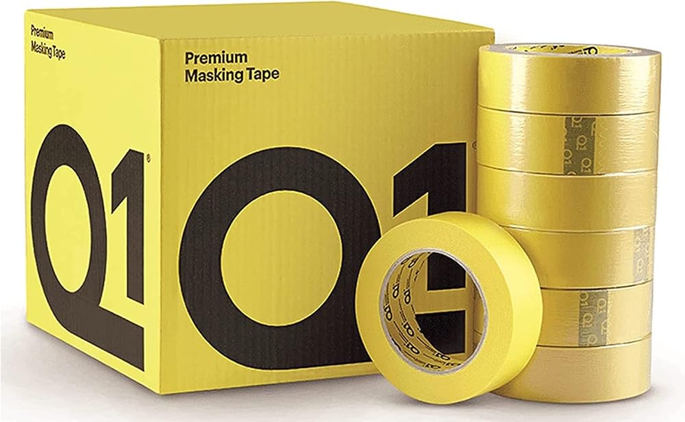 Q1 36mm Premium Masking Tape 50m Automotive Rubber-Base Adhesive 110C