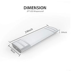 FAITHSAIL 2FT LED Light 20W 2200lm LED Linear Flush