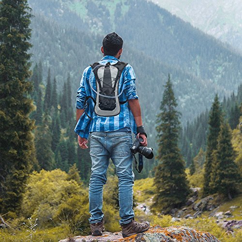 ETCBUYS Hydration Backpack - 2L (Liter) Water Pack and Waterproof Tactical Hydration Pack for Running, Hiking, Cycling, Camping, Hunting, Biking, Festivals, Themed Parks and Prevents Dehydration