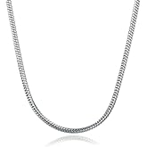 CAIDIKA 925 Sterling Silver Chain Necklace for Women Layered Necklaces Minimalist Everyday Wear Jewelry(with Box)
