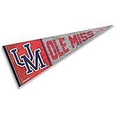 Ole Miss Pennant Throwback Vintage Banner