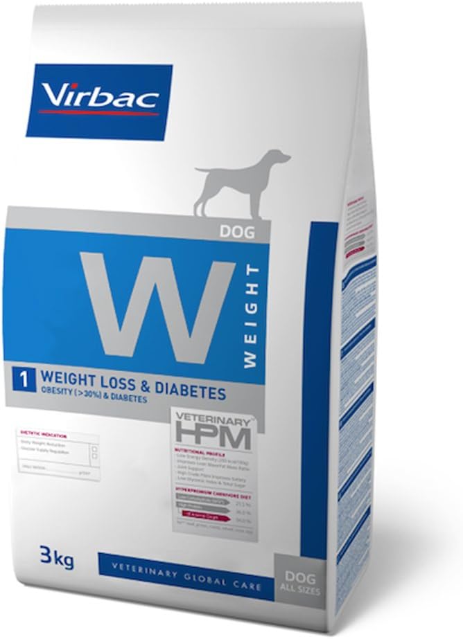 Veterinary Hpm Virbac Hpm Perro W1 Weight Loss&Diabetes 3Kg Virbac 01040 3000 g