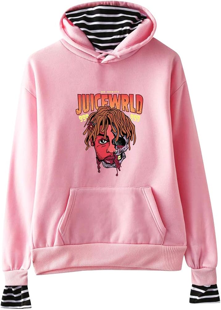 Juice WRLD Sudadera con Capucha Unisex Pullover Strappy Hoodie