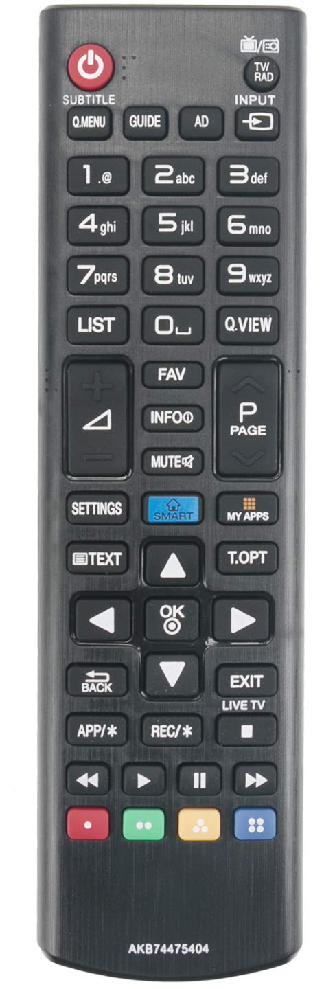 ALLIMITY AKB74475404 Remote Control Replacement for LG TV 28LF491U 32LF5800 32LF580V 40UF695V 42LF5800 42LF580V 49UF695V 50LF5800 50LF580V 55LF580V 55UF695V 60UF695V